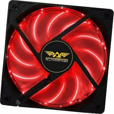 ARMAGGEDDON SCARLET BLADE FAN 12CM LED RED