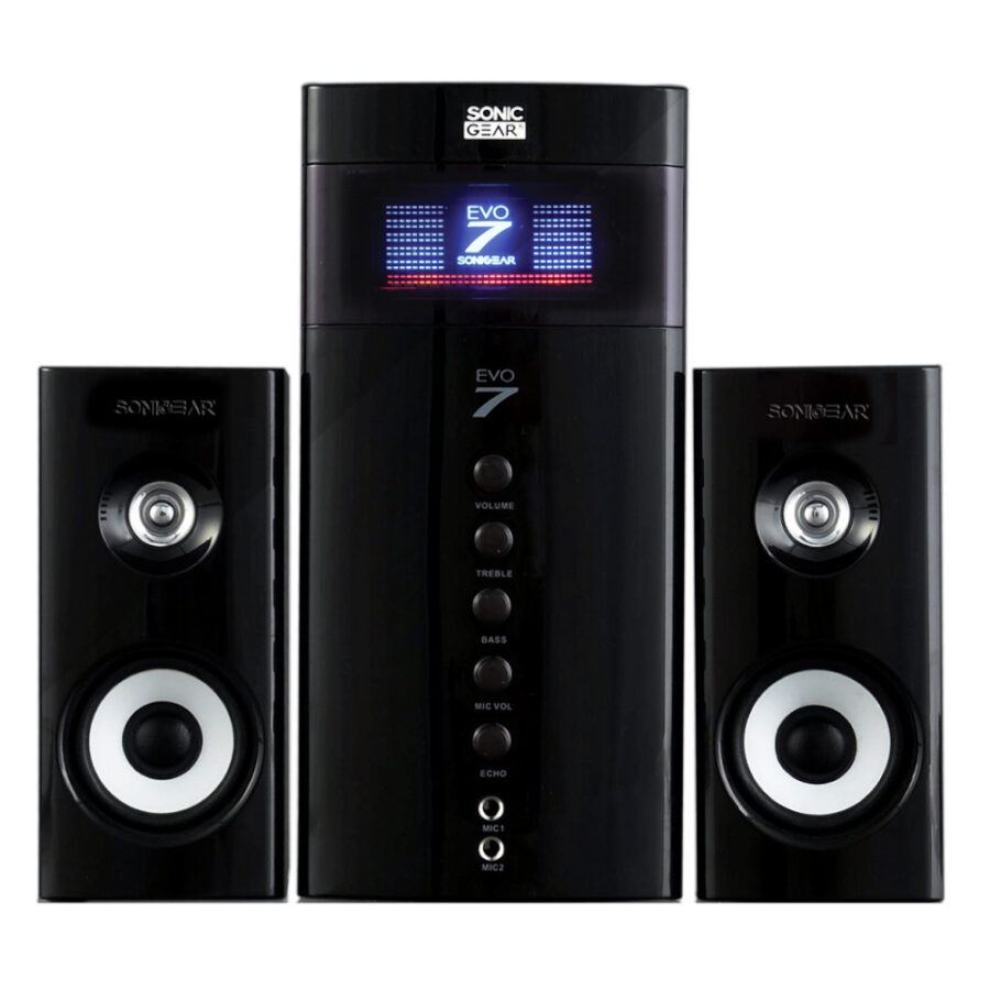 SONIC GEARS BLUETOOTH MULTIMEDIA AUDIO SPEAKERS 2,1 BLACK
