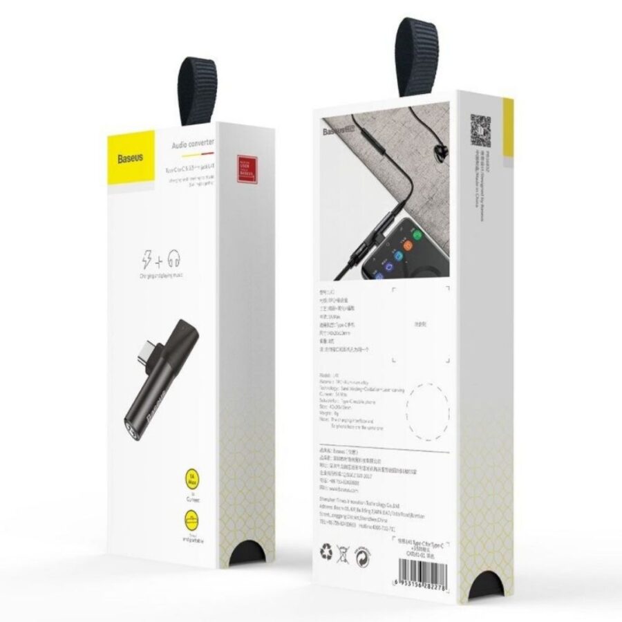 Baseus Adapter USB-C to Mini Jack 3.5mm + USB-C (CATL41-01)