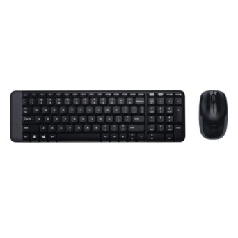Logitech MK220 Desktop Combo US Black Wireless – Ασύρματο Πληκτρολόγιο & Ποντίκι QWERTY US