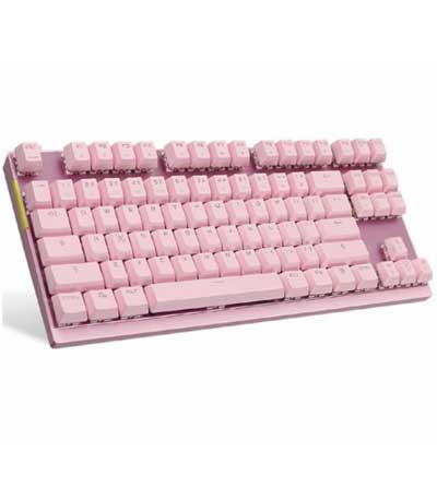 Motospeed K82 Pink Wired Mechanical Keyboard RGB Blue Switch GR Layout (Ελλην.Αντιπρ)