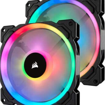 Corsair LL140 RGB 140mm Dual Light Loop RGB LED RGB LED - PWM Fan - Twin Pack (CO-9050074-WW)