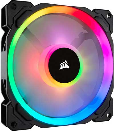 Corsair LL140 RGB 140mm Dual Light Loop RGB LED RGB LED - PWM Fan - Single Pack (CO-9050073-WW)