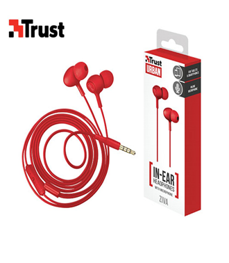 HEADPHONES UR ZIVA InEAR RED 21952