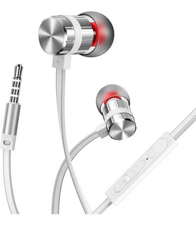 BOROFONE earphones με μικρόφωνο BM48, 3.5mm, 1.2m, ασημί