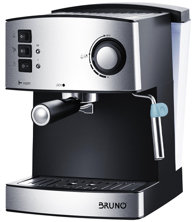 Καφετιέρα για espresso και cappuccino BRN-0003, 15 bar, 850W, 1.6 lt