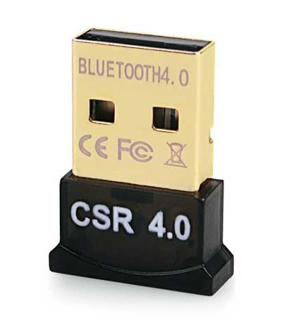 Bluetooth V4.0 & EDR USB Δέκτης, Plug & Play, CSR chip, 20m εμβέλεια max