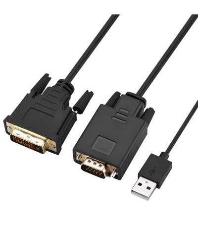 POWERTECH καλώδιο DVI 24+1 σε VGA, Active Gold - 1080P/60HZ RTD2166, 2m