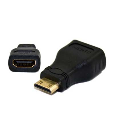 Powertech adapter mini HDMI Αρσενικό / HDMI 19pin Θηλυκό