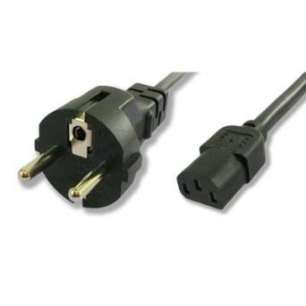 POWERTECH Καλώδιο τροφοδοσίας 3x 1mm CAB-P014, μαύρο, 1.5m