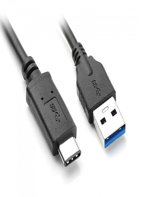 POWERTECH Καλώδιο USB 3.0 σε USB Type C, 1m, Black