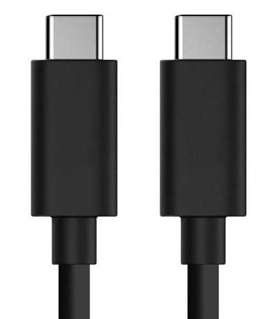 POWERTECH καλώδιο USB Type-C σε Type-C CAB-UC041, 5A, copper, 1m, μαύρο