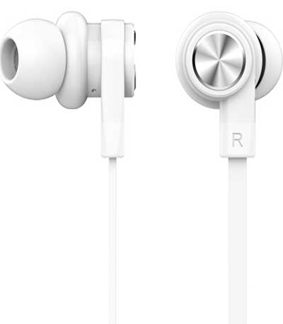 CELEBRAT earphones με μικρόφωνο D9, 10mm, 1.2m, λευκά