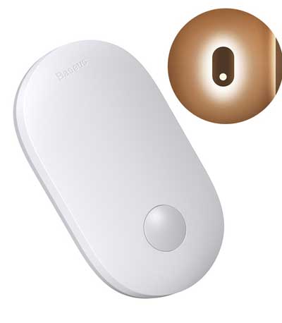 BASEUS LED φωτιστικό DGSUN-RA02, με αισθητήρες φωτός και σώματος, λευκό