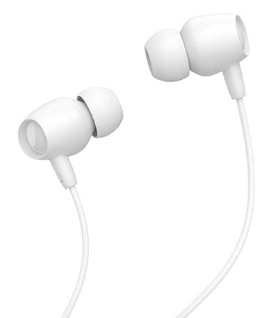 CELEBRAT Earphones Fly 1 με μικρόφωνο, 10mm, 3.5mm, 1.2m, λευκά
