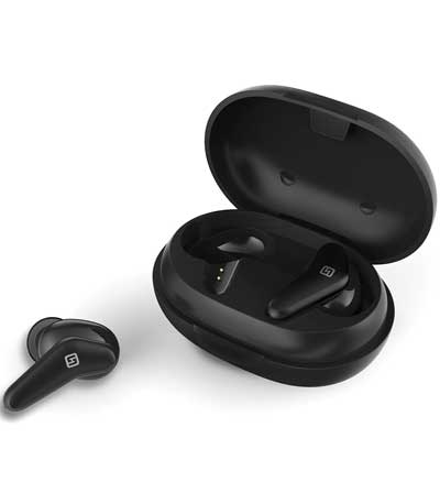 HIFUTURE earphones FreeAir, true wireless, με θήκη φόρτισης, μαύρα