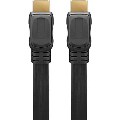 GOOBAY καλώδιο HDMI με Ethernet 31926, flat, 4K 3D, 30AWG, 1.5m
