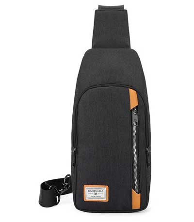 ARCTIC HUNTER Τσάντα Crossbody GXB00106-BK, αδιάβροχη, μαύρη