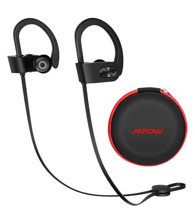 MPOW bluetooth earphones Flame 088A, IPX7, μικρόφωνο, μαύρο