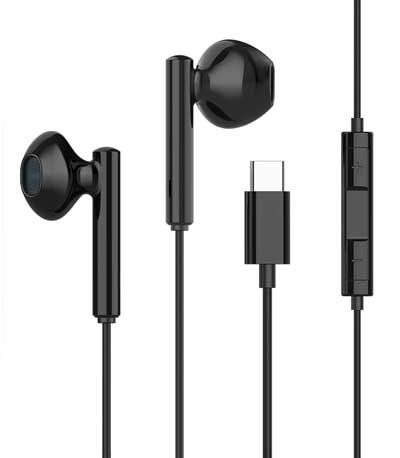 CELEBRAT earphones με μικρόφωνο G16, Type-C, 1.2m, μαύρα