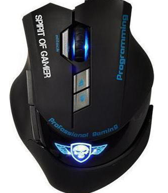Spirit of Gamers XPERT-M8 8-BTNS USB OPTCL MOUSE 5000dpi BLK/BLUE