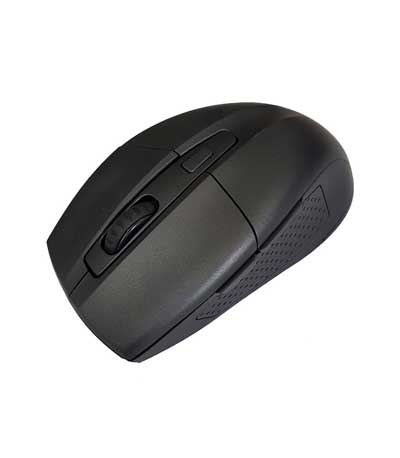 POWERTECH Ασύρματο ποντίκι PT-598, Οπτικό, 1600DPI, 6 πλήκτρα, μαύρο