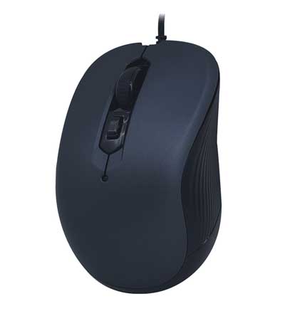 POWERTECH Ενσύρματο ποντίκι, Οπτικό, 3200DPI, USB, 5 πλήκτρα, μαύρο