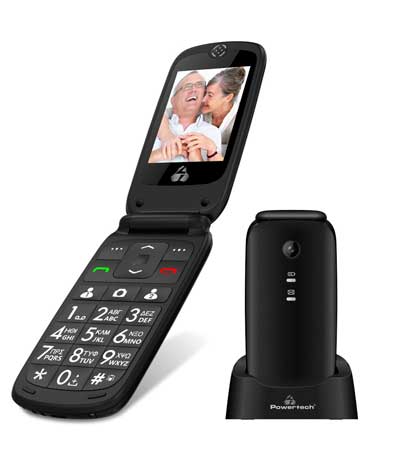 POWERTECH Κινητό Τηλέφωνο Sentry IV PTM-16, SOS Call, με φακό, μαύρο