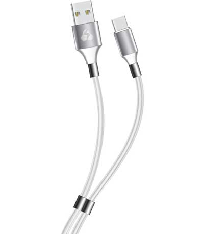 POWERTECH Καλώδιο USB σε USB Type-C easy PTR-0084, copper, 1m, λευκό