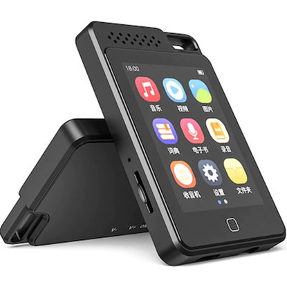 RUIZU MP3 player C1 με οθόνη αφής 2.4", 16GB, BT, ελληνικό μενού, μαύρο