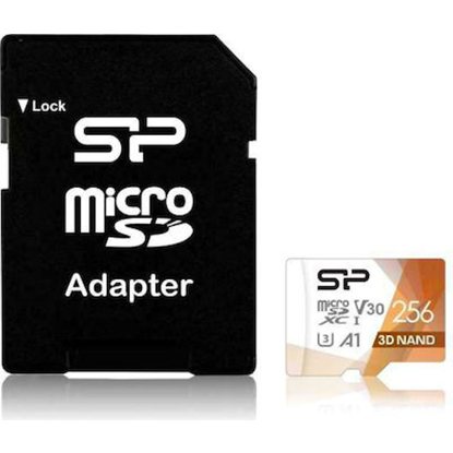 SILICON POWER κάρτα μνήμης Superior Pro microSDXC UHS-I, 256GB, Class 30
