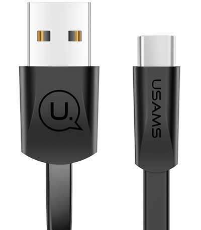 USAMS Καλώδιο USB σε Type-C US-SJ200, 1.2m, μαύρο