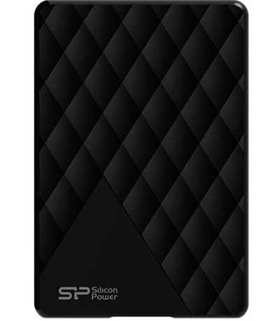 SILICON POWER εξωτερικός HDD 1TB Diamond D06, USB 3.0, Black