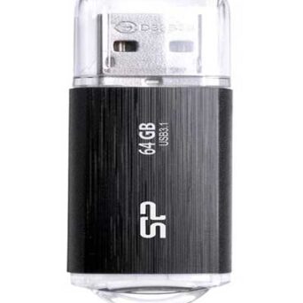 SILICON POWER USB Flash B02, 64GB, USB 3.1 Gen1, μαύρο