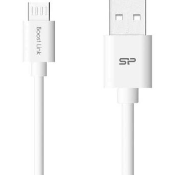 SILICON POWER καλώδιο USB σε Micro USB LK10AB, 2.4A, QC 3.0, 1m, μαύρο