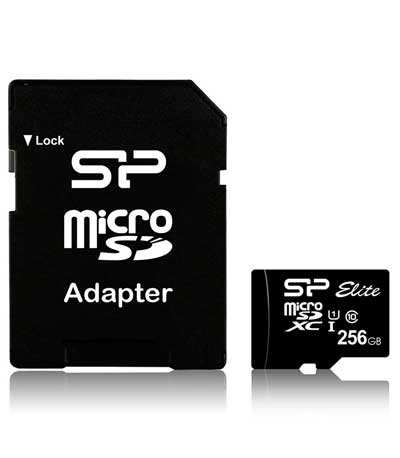 SILICON POWER Κάρτα Μνήμης Elite microSDXC UHS-1, 256GB, Class 10