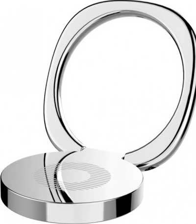 BASEUS finger ring holder Symbol SUMQ-0S, ασημί