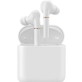 HAYLOU earphones T19, true wireless, θήκη φόρτισης, λευκά