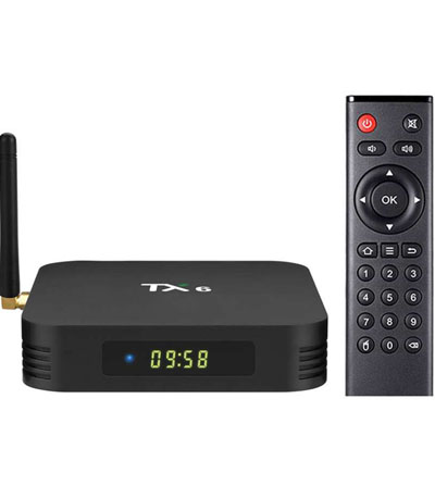 TANIX TV Box TX6, 4K, H6, 4GB/64GB, WiFi 2.4/5GHz, Android 9