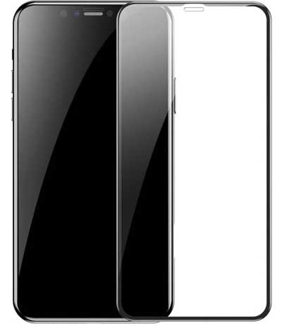 POWERTECH Tempered Glass 3D Full face για iPhone 11, titanium, μαύρο