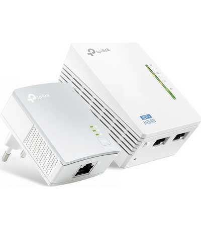 TP-LINK Wi-Fi AV600 Powerline Extender Kit TL-WPA4220, 300Mbps, Ver. 4.0