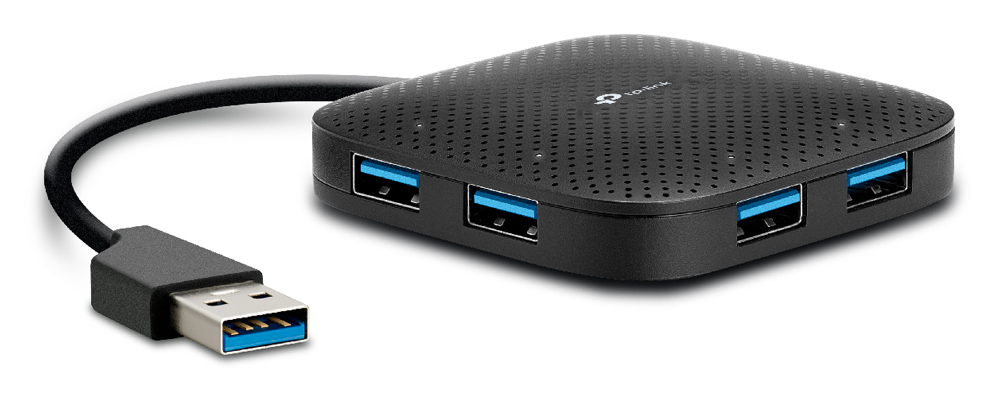 TP-LINK USB hub UH400 USB 3.0 4-Port V4, μαύρο (UH400) (TPUH400)