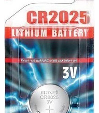MAXELL Μπαταρία λιθίου CR2025, 3v, 1 τεμαχιο