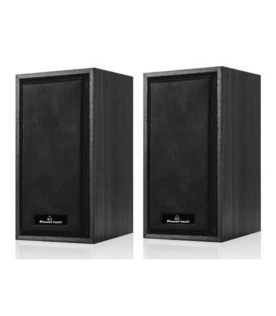 POWERTECH ηχεία Premium sound PT-845, 2x 3W, 3.5mm, μαύρα