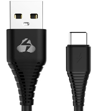 POWERTECH Καλώδιο USB σε Type C eco PTR-0060 copper, 1m , μαύρο
