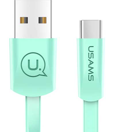 USAMS Καλώδιο USB σε Type-C US-SJ200, 1.2m, πράσινο
