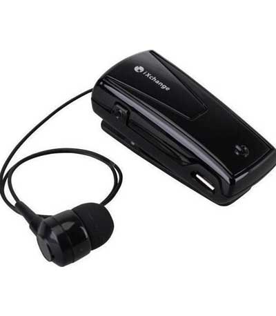 Retractable BT Headset w App iXchange UA42 Black