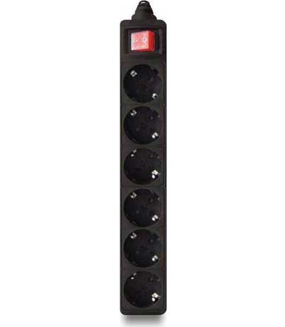 Socket 6 x Schuko Power On SU-06K