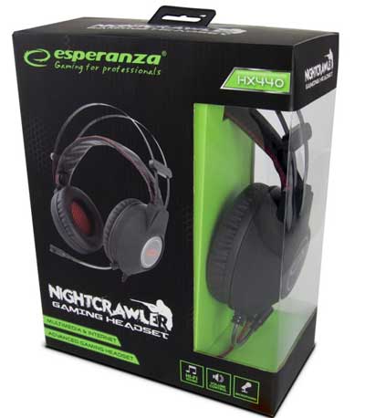 Esperanza EGH440 Headphones NIGHTCRAWLER (black color)