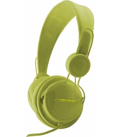 ESPERANZA EH148G headphones Sensation EH148G, 3.5mm, 105dB, 3m, πράσινα